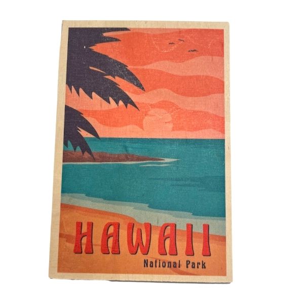 Hawaii Wooden Postcard