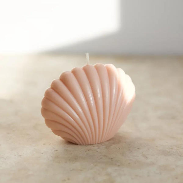 Shell Candle - Nude