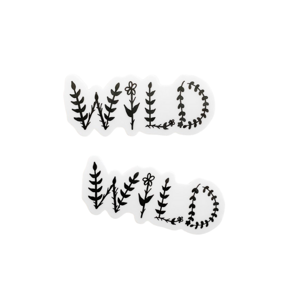 Wild Floral Letters Sticker