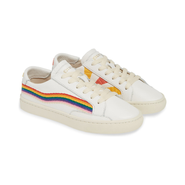 Rainbow Wave Sneaker - White