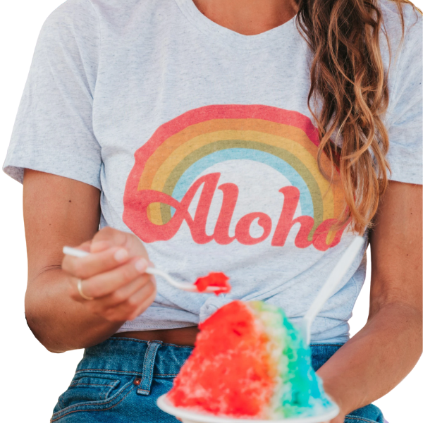 Aloha Retro Rainbow T-Shirt