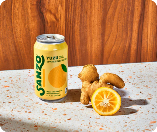 Sanzo Sparkling Water _ Yuzu (Lemon) + Ginger